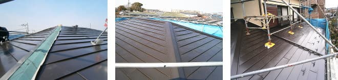 茅ケ崎担当職人によるガルバリウム鋼板屋根への葺き替え